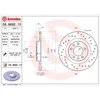 Bremsscheibe 'BREMBO XTRA LINE' | BREMBO (08.8682.1X)