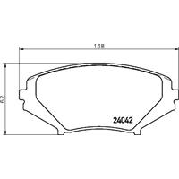 Remblokkenset, schijfrem BREMBO, u.a. für Mazda