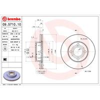 Bremsscheibe | BREMBO (09.5710.10)