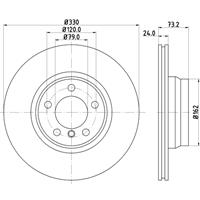 hellapagid Bremsscheibe 'PRO' | HELLA PAGID (8DD 355 119-561)