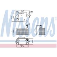 Ölkühler, Motoröl Nissens 90786