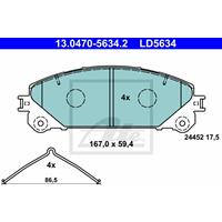 lexus Low dust Keramische remblokken 13047056342