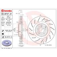 BREMBO Bremsscheiben MERCEDES-BENZ 09.B747.51 0004211712,2184210212,A0004211712 Scheibenbremsen,Bremsscheibe A2184210212