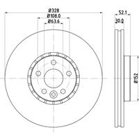 hellapagid Bremsscheibe 'PRO' | HELLA PAGID (8DD 355 116-181)