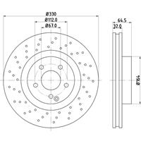 hellapagid Bremsscheibe 'PRO' | HELLA PAGID (8DD 355 109-471)