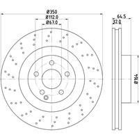 hellapagid Bremsscheibe 'PRO' | HELLA PAGID (8DD 355 115-401)