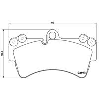 Remblokkenset, schijfrem BREMBO, u.a. für Audi, Porsche, VW