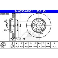 Bremsscheibe 'PowerDisc' | ATE (24.0330-0193.1)