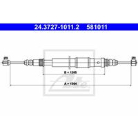 Seilzug, Feststellbremse | ATE (24.3727-1011.2)