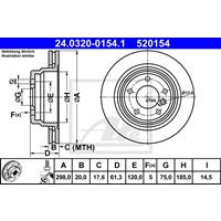 Bremsscheibe 'PowerDisc' | ATE (24.0320-0154.1)