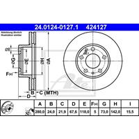 Bremsscheibe | ATE (24.0124-0127.1)