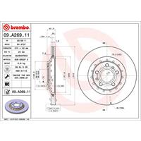 Bremsscheibe 'COATED DISC LINE' | BREMBO (09.A269.11)