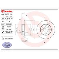 Bremsscheibe 'COATED DISC LINE' | BREMBO (08.7165.21)