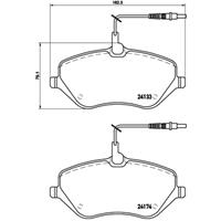 Remblokkenset, schijfrem BREMBO, u.a. für Peugeot, Citroën