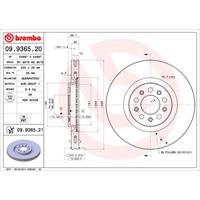 Bremsscheibe 'COATED DISC LINE' | BREMBO (09.9365.21)