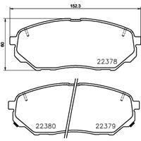 Remblokkenset, schijfrem BREMBO, u.a. für Hyundai, KIA