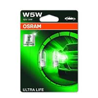 Osram Autolampen Ultra Life T10 12 Volt 5 Watt 2 Stuks