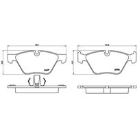 Remblokkenset, schijfrem BREMBO, u.a. für BMW