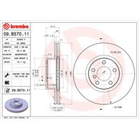 Remschijf COATED DISC LINE BREMBO, Remschijftype: Binnen geventileerd, u.a. für BMW