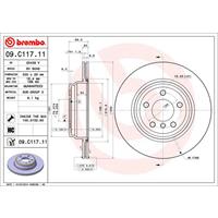 Bremsscheibe 'COATED DISC LINE' | BREMBO (09.C117.11)