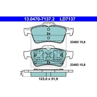 Remblokkenset, schijfrem ATE Ceramic ATE, u.a. für Renault, Nissan