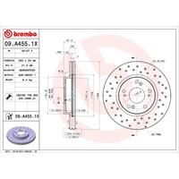 Remschijf BREMBO XTRA LINE BREMBO, Remschijftype: Geperforeerd / Geventileerd, u.a. für Honda