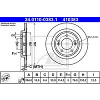 Bremsscheibe | ATE (24.0110-0383.1)