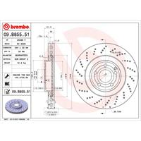 Bremsscheibe 'COATED DISC LINE' | BREMBO (09.B855.51)