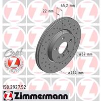 Remschijf SPORT REMSCHIJF COAT Z Zimmermann, Remschijftype: Binnen geventileerd, u.a. für Mini, BMW