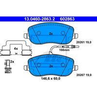 Remblokkenset, schijfrem ATE, u.a. für Fiat, Peugeot, Citroën, Lancia