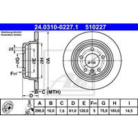 Bremsscheibe 'PowerDisc' | ATE (24.0310-0227.1)