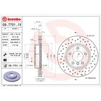 Remschijf BREMBO XTRA LINE BREMBO, Remschijftype: Geperforeerd / Geventileerd, u.a. für BMW