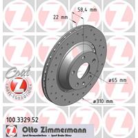 Bremsscheibe Hinterachse Zimmermann 100.3329.52