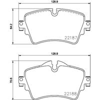 Remblokkenset, schijfrem BREMBO, u.a. für Mini, BMW