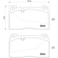 Remblokkenset, schijfrem BREMBO, u.a. für Audi, Porsche