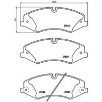 Remblokkenset, schijfrem BREMBO, u.a. für Land Rover