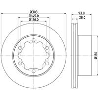 hellapagid Bremsscheibe | HELLA PAGID (8DD 355 118-061)