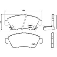 Remblokkenset, schijfrem BREMBO, u.a. für Honda