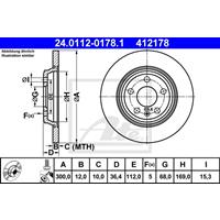 Bremsscheibe | ATE (24.0112-0178.1)