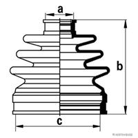 herth+bussjakoparts HERTH+BUSS JAKOPARTS Achsmanschette J2864020 Faltenbalg,Faltenbalgsatz HONDA,CIVIC VI Fastback MA, MB,CIVIC VI Aerodeck MB, MC