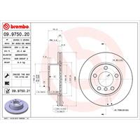 Remschijf COATED DISC LINE BREMBO, Remschijftype: Binnen geventileerd, u.a. für BMW