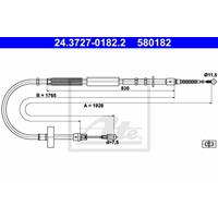 Seilzug, Feststellbremse | ATE (24.3727-0182.2)