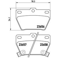 Remblokkenset, schijfrem BREMBO, u.a. für Toyota, DR