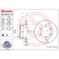 Bremsscheibe | BREMBO (09.8475.10)