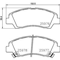 Remblokkenset, schijfrem BREMBO, u.a. für Hyundai