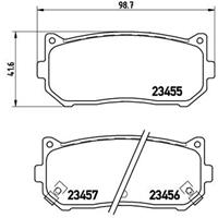 Remblokkenset, schijfrem BREMBO, u.a. für KIA