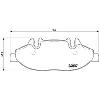 Remblokkenset, schijfrem BREMBO, u.a. für Mercedes-Benz