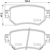 Remblokkenset, schijfrem BREMBO, u.a. für Mazda