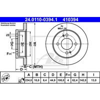 Bremsscheibe | ATE (24.0110-0394.1)