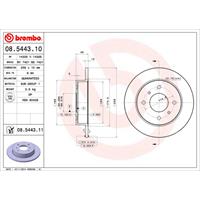 Bremsscheibe 'COATED DISC LINE' | BREMBO (08.5443.11)